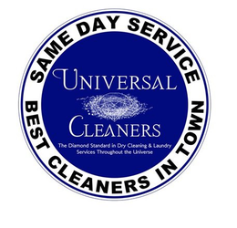 UNIVERSAL CLEANERS THE DIAMOND STANDARDIN DRY CLEANING & LAUNDRY SERVICES THROUGHOUT THE UNIVERSE SAME DAY SERVICING BEST CLEANERS IN TOWN trademark