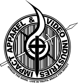 IMPACT APPAREL & VIDEO INDUSTRIES SPREAD THE WORD. LIVE IN TRUTH. BRACE FOR IMPACT trademark