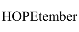 HOPETEMBER trademark