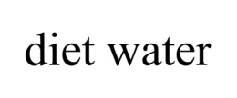 DIET WATER trademark