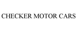 CHECKER MOTOR CARS trademark
