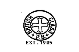 BRITISH GLASS P.B EST 1905 trademark