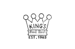 KINGS FOOD HOST EST. 1963 trademark