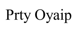 PRTY OYAIP trademark
