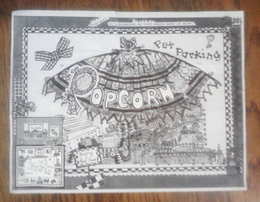 "POPCORN!"(TM) IS THE TRADEMARK WORD & ITS FANCIFUL IMAGE. ADDITIONAL WORDS ON THE MARK ARE: PET PARKING, SHOPPING & FAST FOODS,CAVEAT EMPTOR THE STORE, PAWS PARKING;"TAIL PANTS": ITS TEXTS & IMAGES & JULIETTE JENNER; "HAPPY TAILS BREAD & SOUP COMPANY" :HAS PIX/WORDS LIKE FISH CHOW DER,FISH CHIP,(IMAGE)SOUP (IMAGE)CHOW MAINE, A MENU OF PET FAST FOODS. "POPCORN!" IS BREAKING UP THAT WHOLE GANG OF MINE. $2. trademark