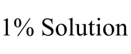 1% SOLUTION trademark