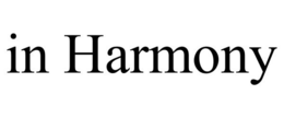 IN HARMONY trademark
