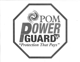 POM POWER GUARD "PROTECTION THAT PAYS" trademark