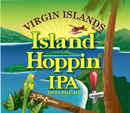 VIRGIN ISLANDS BRAND ISLAND HOPPIN IPA INDIA PALE ALE ST. JOHN BREWERS trademark