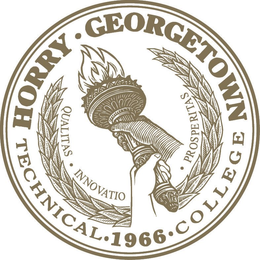 HORRY · GEORGETOWN TECHNICAL · COLLEGE 1966 · QUALITAS · INNOVATIO · PROSPERILAS trademark