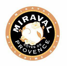 MIRAVAL CÔTES DE PROVENCE MIRAVAL MILLÉSIME 2012 trademark