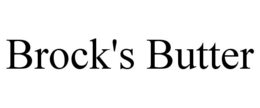BROCK'S BUTTER trademark