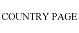 COUNTRY PAGE trademark