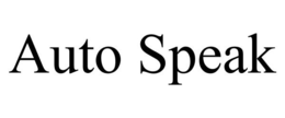 AUTO SPEAK trademark