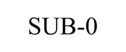 SUB-0 trademark