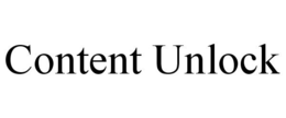 CONTENT UNLOCK trademark