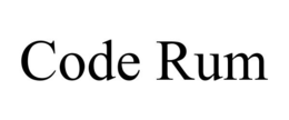 CODE RUM trademark