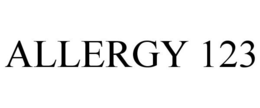 ALLERGY 123 trademark