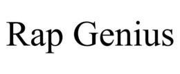 RAP GENIUS trademark