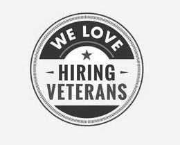 WE LOVE HIRING VETERANS trademark
