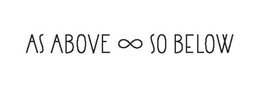 AS ABOVE SO BELOW trademark