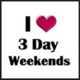 I 3 DAY WEEKENDS trademark