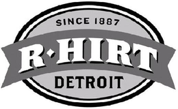 SINCE 1887 R HIRT DETROIT trademark