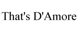 THAT'S D'AMORE trademark