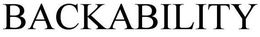 BACKABILITY trademark
