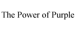 THE POWER OF PURPLE trademark