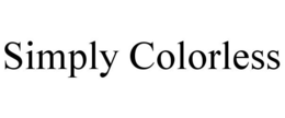 SIMPLY COLORLESS trademark