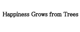 HAPPINESS GROWS FROM TREES trademark