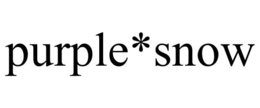 PURPLE*SNOW trademark