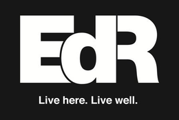 EDR LIVE HERE. LIVE WELL. trademark