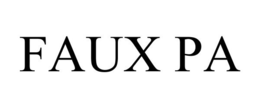 FAUX PA trademark