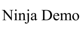 NINJA DEMO trademark