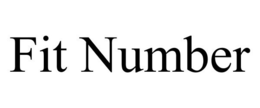 FIT NUMBER trademark
