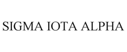 SIGMA IOTA ALPHA trademark