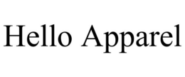 HELLO APPAREL trademark