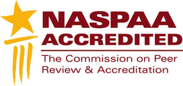 NASPAA ACCREDITED THE COMMISSION ON PEER REVIEW & ACCREDITATION trademark