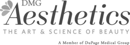 DMG AESTHETICS THE ART & SCIENCE OF BEAUTY A MEMBER OF DUPAGE MEDICAL GROUP trademark