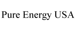 PURE ENERGY USA trademark