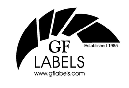 GF LABELS ESTABLISHED 1985 WWW.GFLABELS.COM trademark