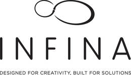 INFINA DESIGNED FOR CREATIVITY, BUILT FOR SOLUTIONS trademark