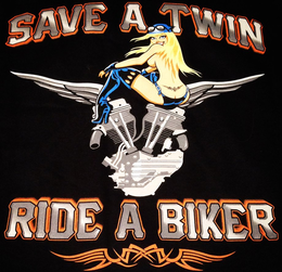 SAVE A TWIN RIDE A BIKER trademark