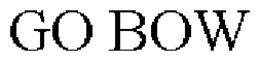 GO BOW trademark