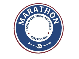 MARATHON 100% WOOL FROM AUSTRALIA BEST FELT USA BFC trademark
