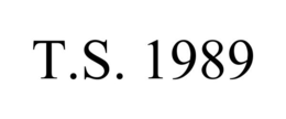 T.S. 1989 trademark