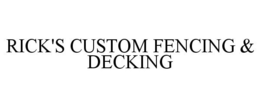RICK'S CUSTOM FENCING & DECKING trademark