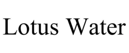 LOTUS WATER trademark